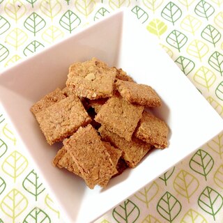 低糖質♪大豆粉とふすまのくるみクッキー(o^^o)